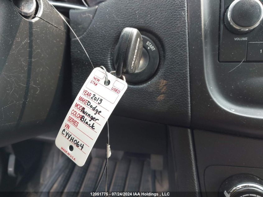 2013 Dodge Avenger VIN: 1C3CDZAB1DN767990 Lot: 12051775