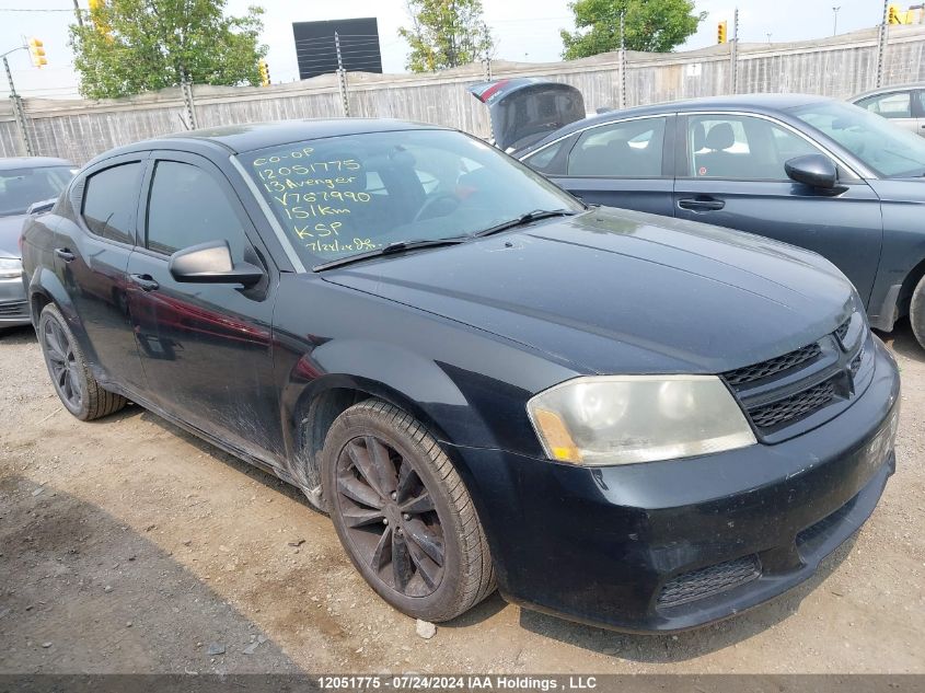 2013 Dodge Avenger VIN: 1C3CDZAB1DN767990 Lot: 12051775