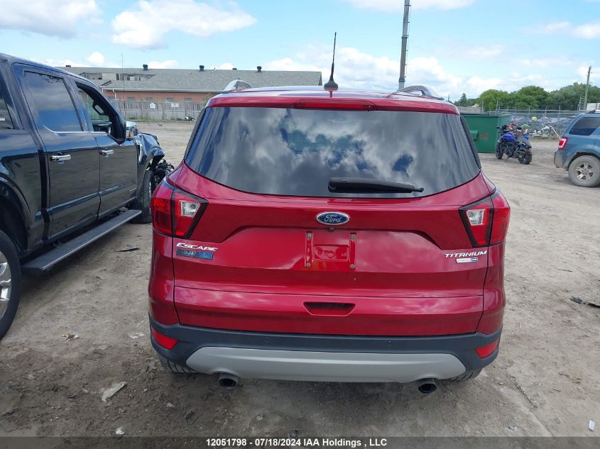 2019 Ford Escape Titanium VIN: 1FMCU9J91KUC14487 Lot: 12051798