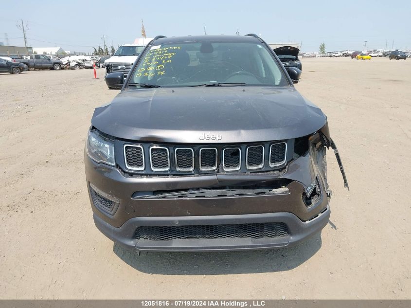 2020 Jeep Compass Sport VIN: 3C4NJDAB3LT167468 Lot: 12051816