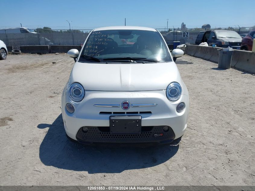 2015 Fiat 500 Electric VIN: 3C3CFFGE1FT503150 Lot: 12051853