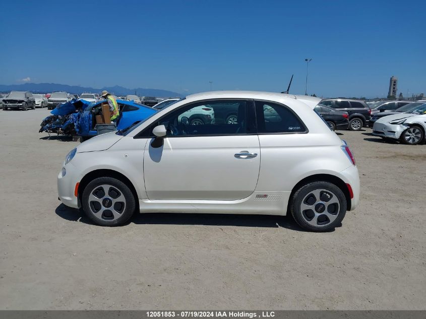 2015 Fiat 500 Electric VIN: 3C3CFFGE1FT503150 Lot: 12051853