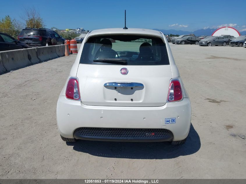 2015 Fiat 500 Electric VIN: 3C3CFFGE1FT503150 Lot: 12051853