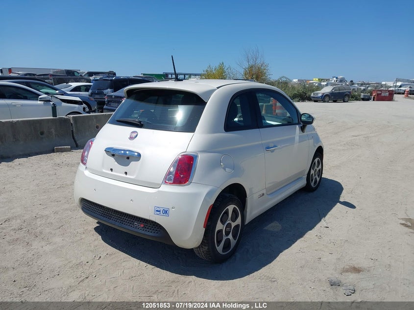 2015 Fiat 500 Electric VIN: 3C3CFFGE1FT503150 Lot: 12051853