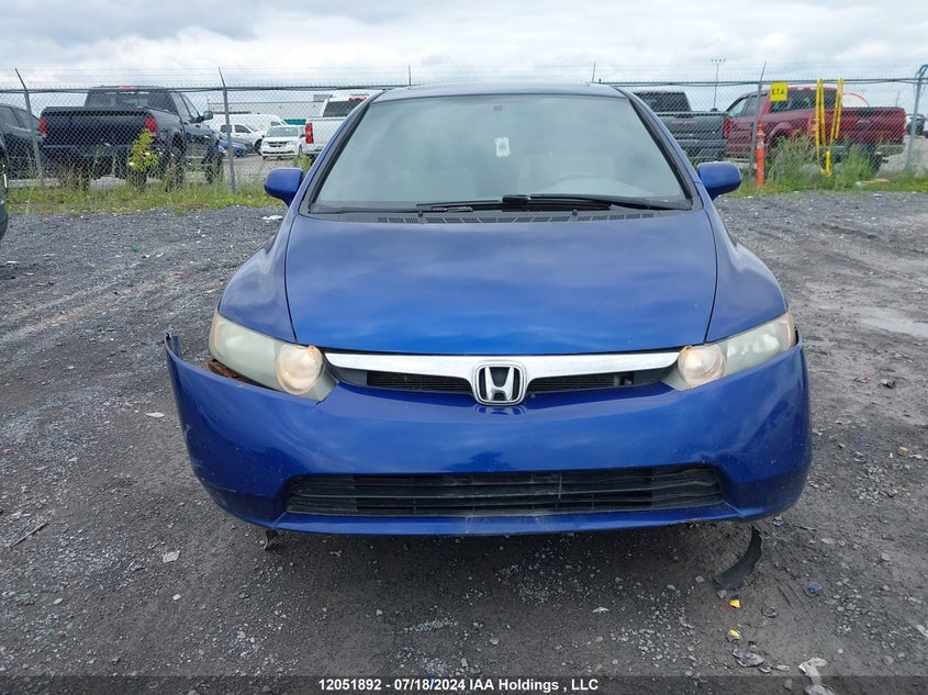 2007 Honda Civic VIN: 2HGFA168X7H038000 Lot: 12051892