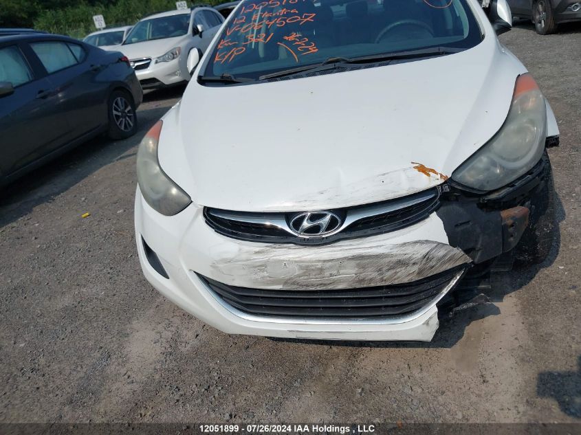 2012 Hyundai Elantra VIN: 5NPDH4AE7CH064507 Lot: 12051899