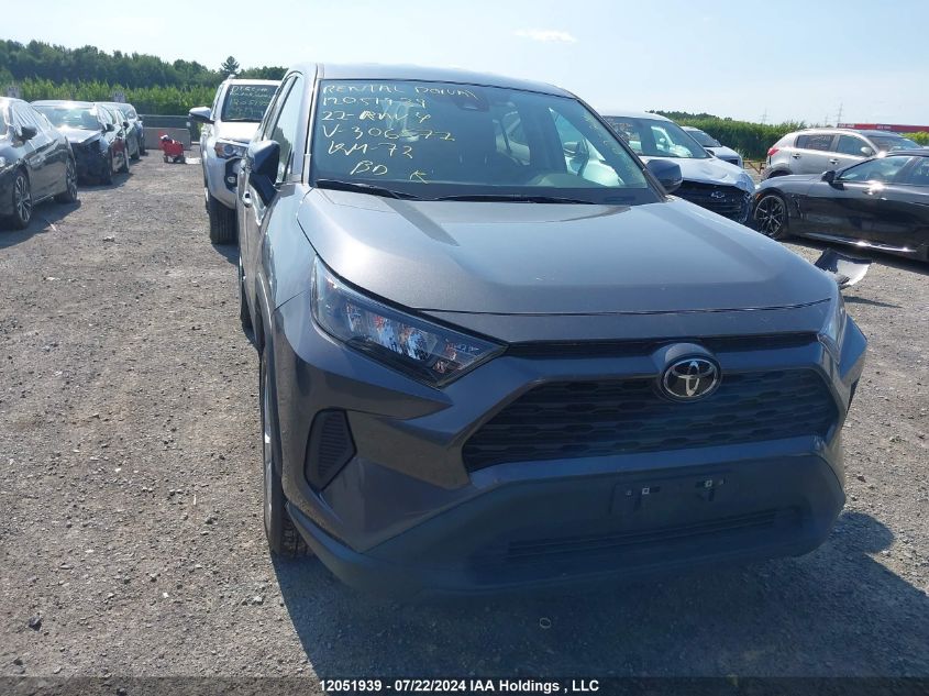 2022 Toyota Rav4 Le VIN: 2T3B1RFV3NC306577 Lot: 12051939