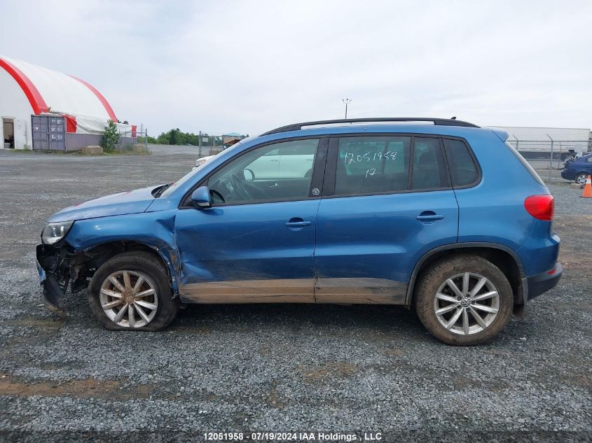 2017 Volkswagen Tiguan VIN: WVGNV7AX1HW513399 Lot: 12051958