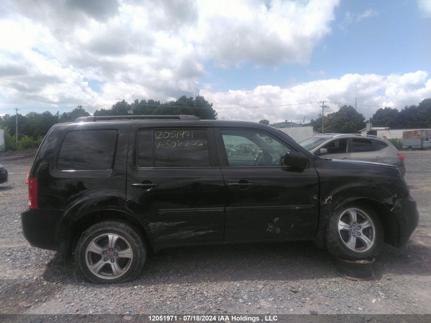 2014 Honda Pilot VIN: 5FNYF4H56EB502206 Lot: 12051971