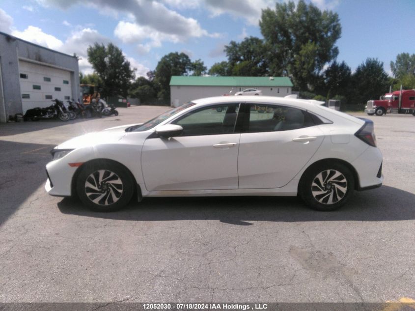 2018 Honda Civic Hatchback VIN: SHHFK7G20JU308534 Lot: 12052030