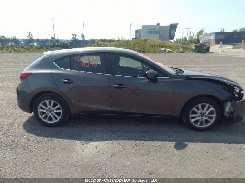 2017 Mazda 3 Touring VIN: 3MZBN1L70HM144274 Lot: 12052137