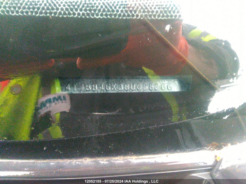 2008 Toyota Camry Hybrid VIN: 4T1BB46K38U058266 Lot: 12052155