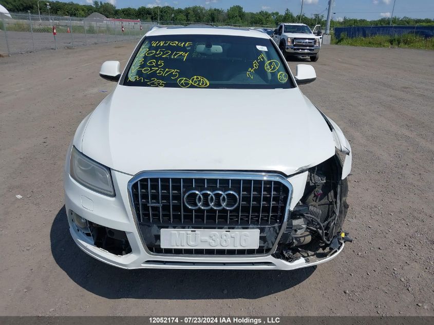 2013 Audi Q5 VIN: WA1LFCFP7DA075175 Lot: 12052174