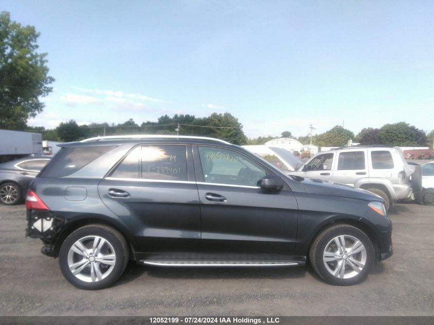 2014 Mercedes-Benz Ml 350 Bluetec VIN: 4JGDA2EB0EA289401 Lot: 12052199