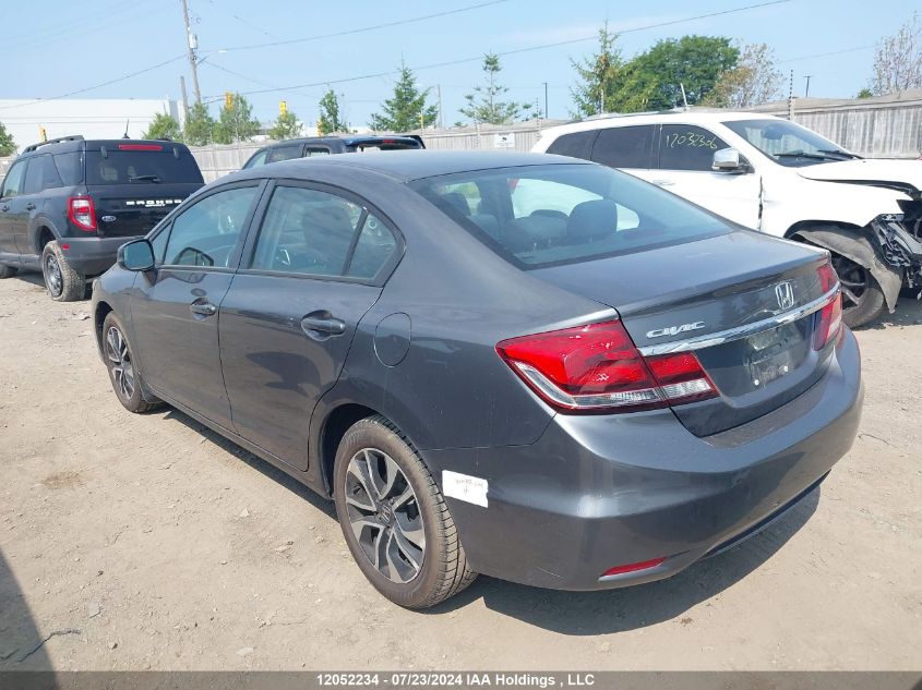 2013 Honda Civic Lx VIN: 2HGFB2F52DH033071 Lot: 12052234