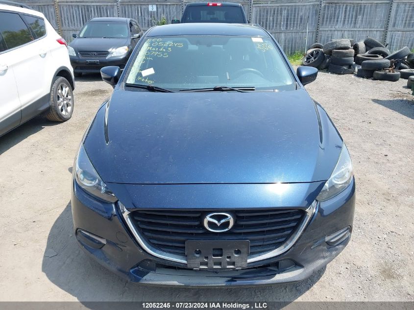 2017 Mazda Mazda3 VIN: JM1BN1U76H1107955 Lot: 12052245