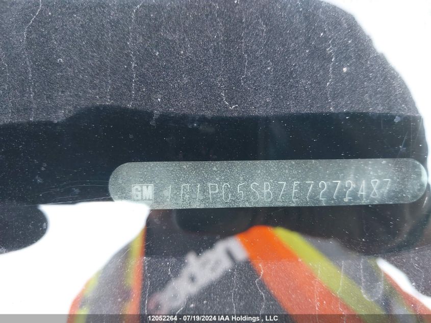 2014 Chevrolet Cruze Lt VIN: 1G1PC5SB7E7272487 Lot: 12052264