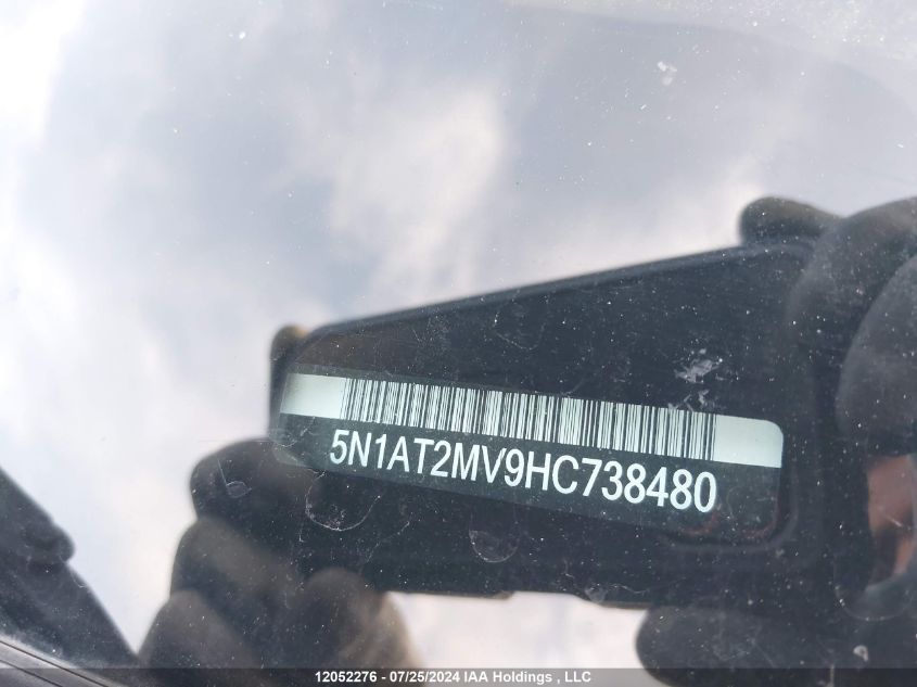 2017 Nissan Rogue VIN: 5N1AT2MV9HC738480 Lot: 12052276