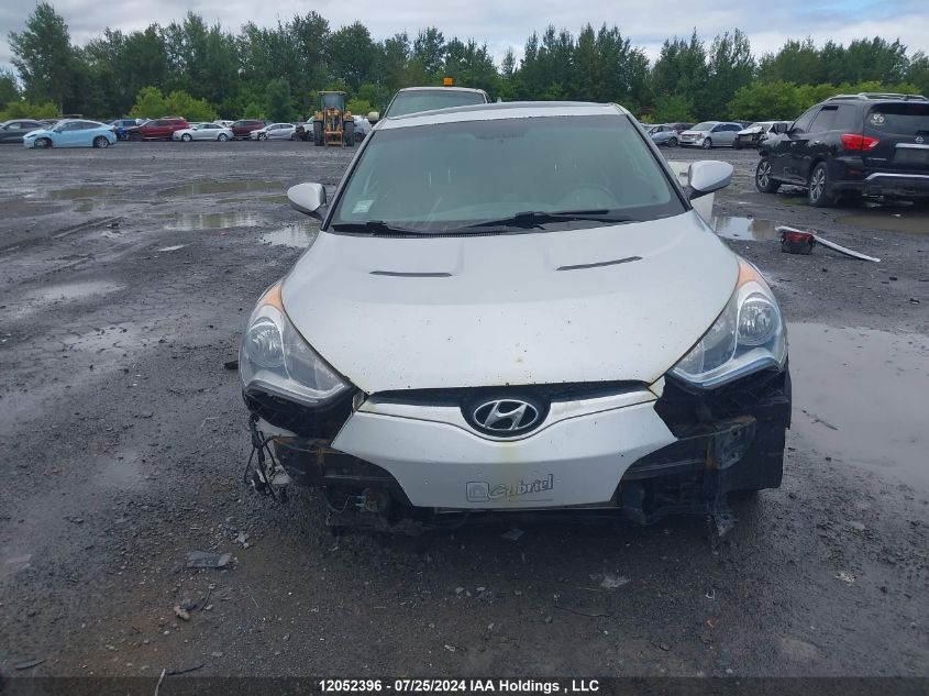 2013 Hyundai Veloster Tech VIN: KMHTC6AD6DU125491 Lot: 12052396
