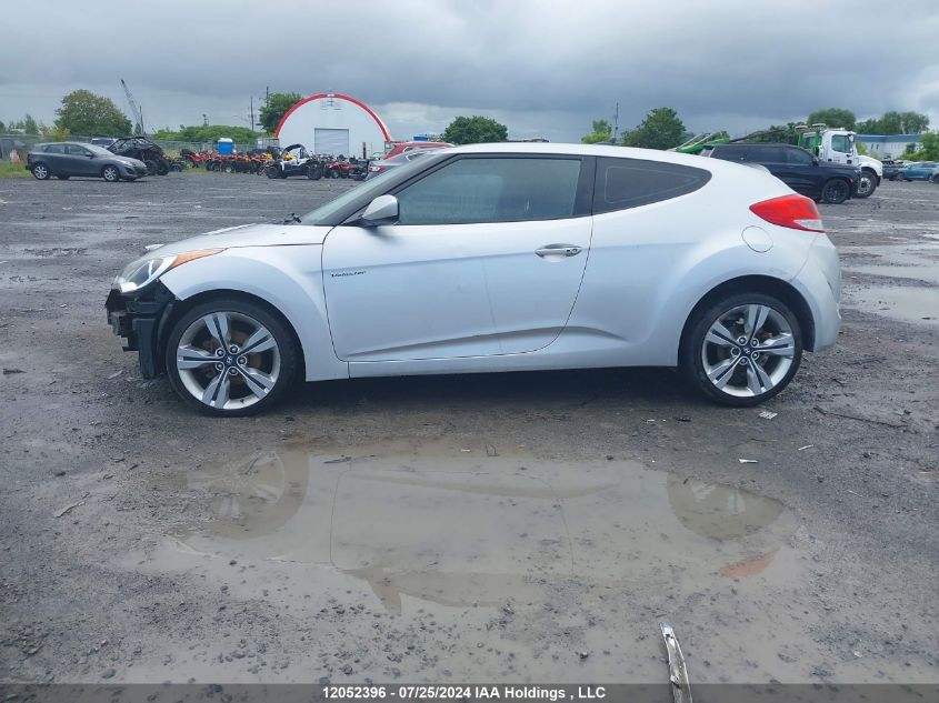 2013 Hyundai Veloster Tech VIN: KMHTC6AD6DU125491 Lot: 12052396