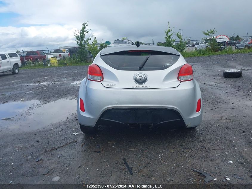 2013 Hyundai Veloster Tech VIN: KMHTC6AD6DU125491 Lot: 12052396