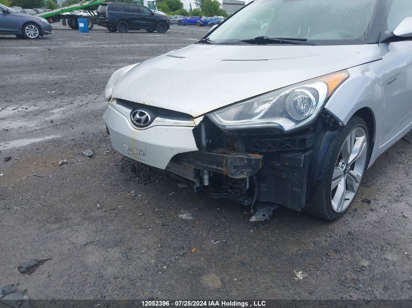 2013 Hyundai Veloster Tech VIN: KMHTC6AD6DU125491 Lot: 12052396