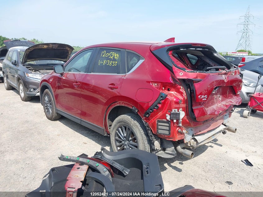 2020 Mazda Cx-5 Touring VIN: JM3KFBCM5L0813833 Lot: 12052421