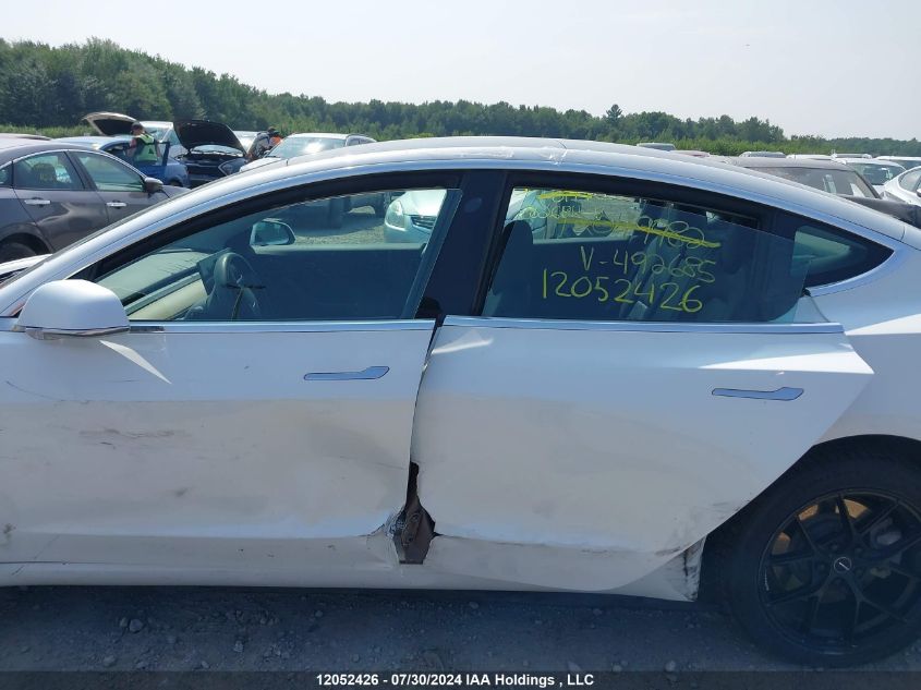 2019 Tesla Model 3 VIN: 5YJ3E1EB1KF492685 Lot: 12052426