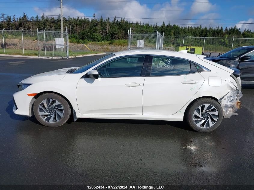 2018 Honda Civic Hatchback VIN: SHHFK7G27JU305579 Lot: 12052434