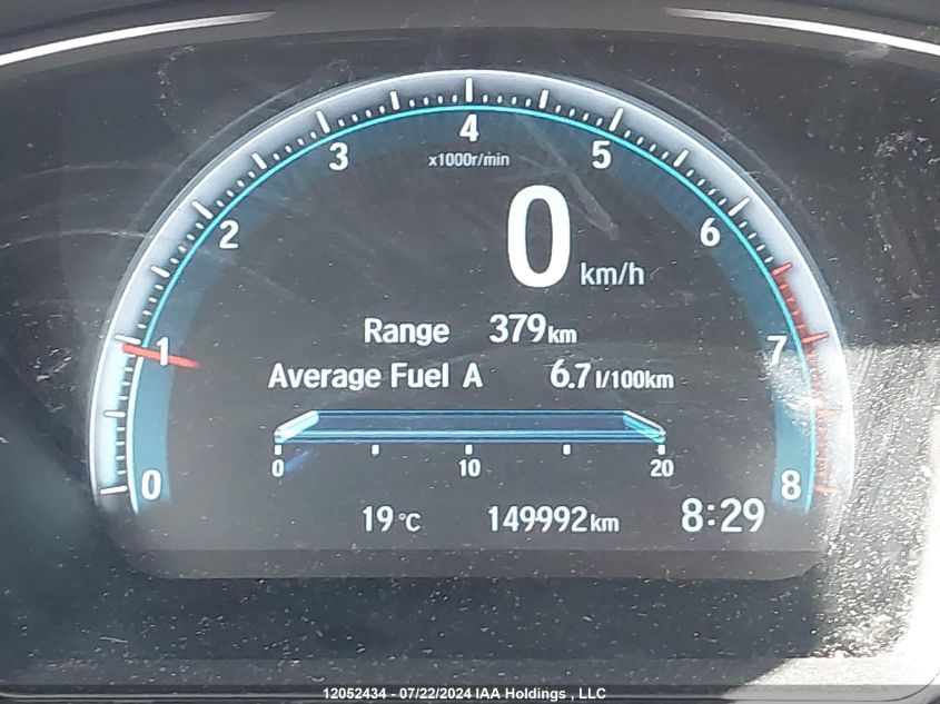 2018 Honda Civic Hatchback VIN: SHHFK7G27JU305579 Lot: 12052434