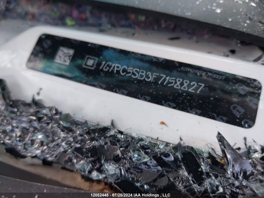 2015 Chevrolet Cruze VIN: 1G1PC5SB3F7158827 Lot: 12052448