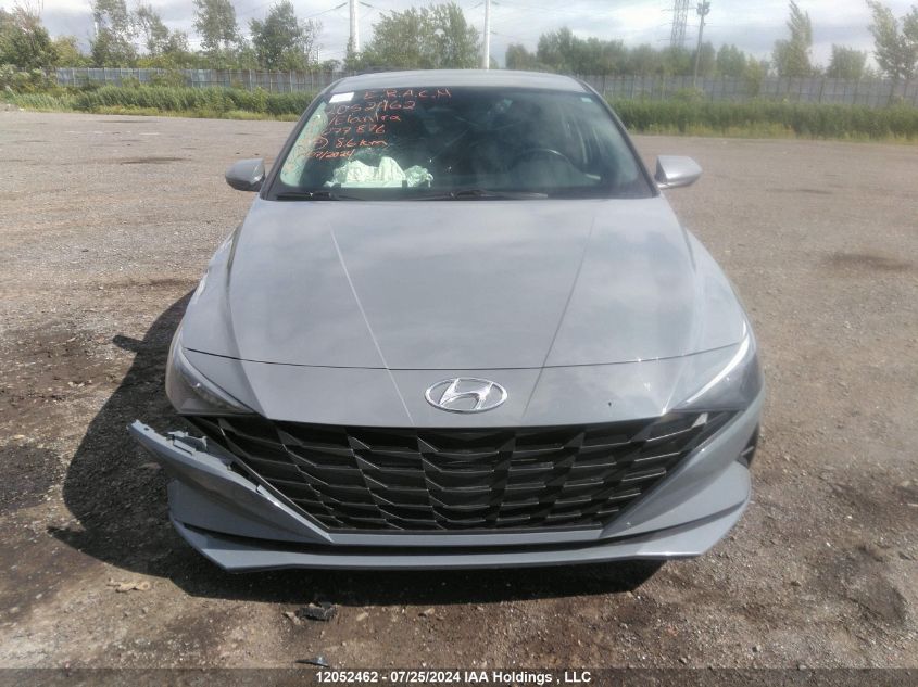 2021 Hyundai Elantra Sel VIN: KMHLM4AGXMU077876 Lot: 12052462