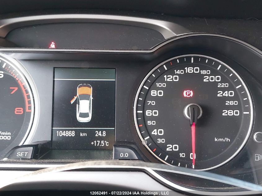 2013 Audi A4 Premium Plus VIN: WAUHFCFL4DN009617 Lot: 12052491