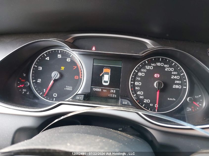 2013 Audi A4 Premium Plus VIN: WAUHFCFL4DN009617 Lot: 12052491