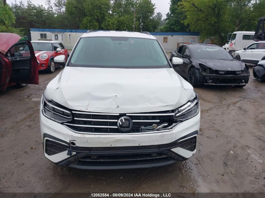 2022 Volkswagen Tiguan VIN: 3VV0B7AX6NM053077 Lot: 12052554