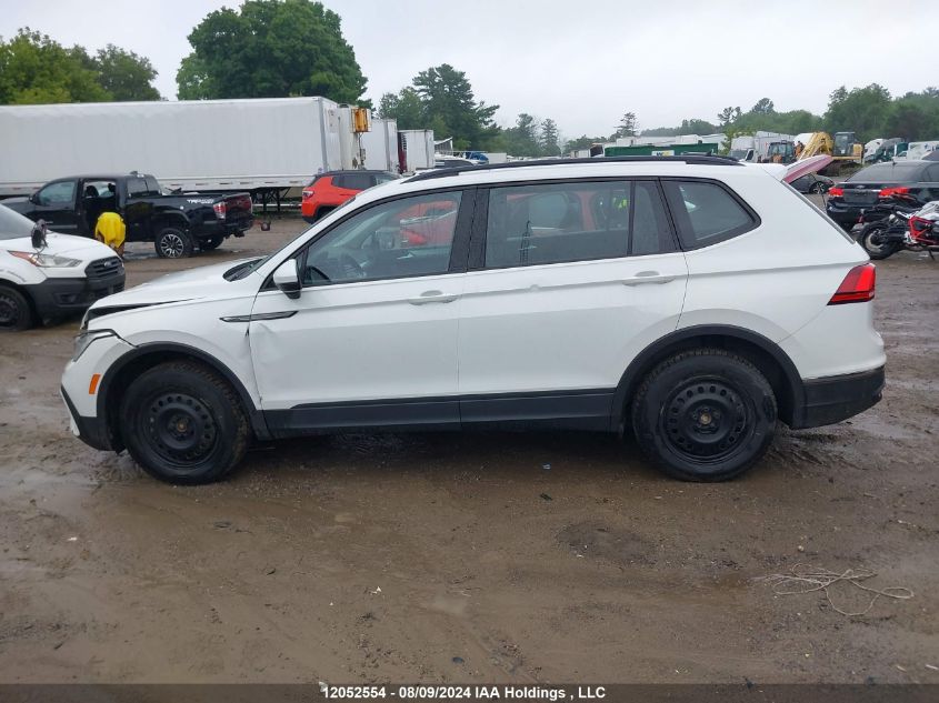 2022 Volkswagen Tiguan VIN: 3VV0B7AX6NM053077 Lot: 12052554
