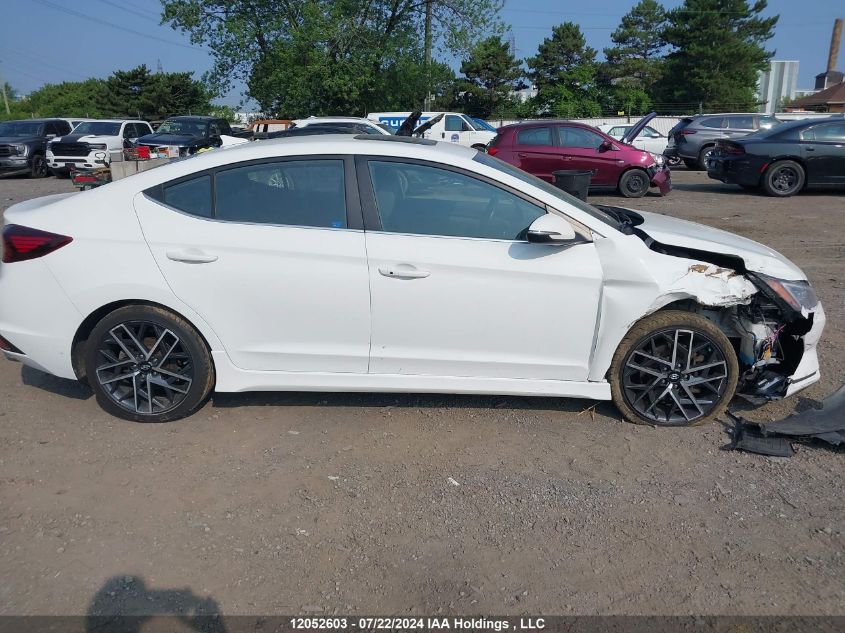 2020 Hyundai Elantra Sport VIN: KMHD04LB7LU010152 Lot: 12052603