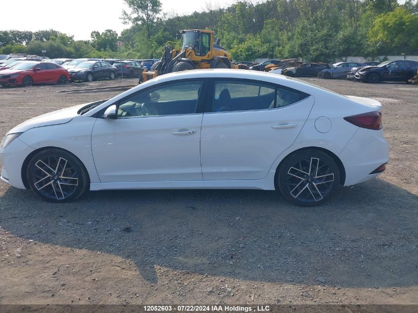 2020 Hyundai Elantra Sport VIN: KMHD04LB7LU010152 Lot: 12052603