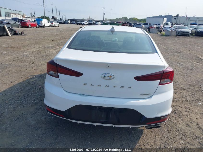 2020 Hyundai Elantra Sport VIN: KMHD04LB7LU010152 Lot: 12052603