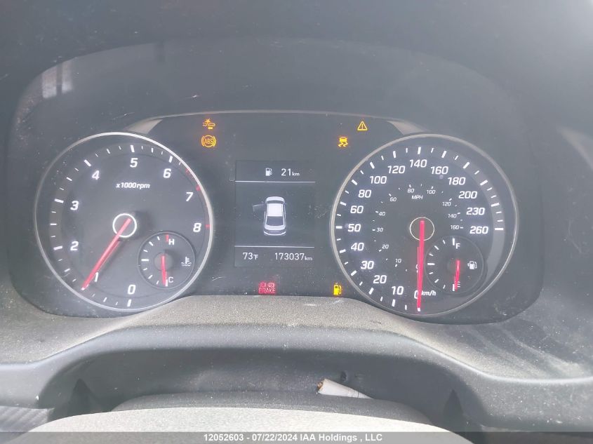 2020 Hyundai Elantra Sport VIN: KMHD04LB7LU010152 Lot: 12052603