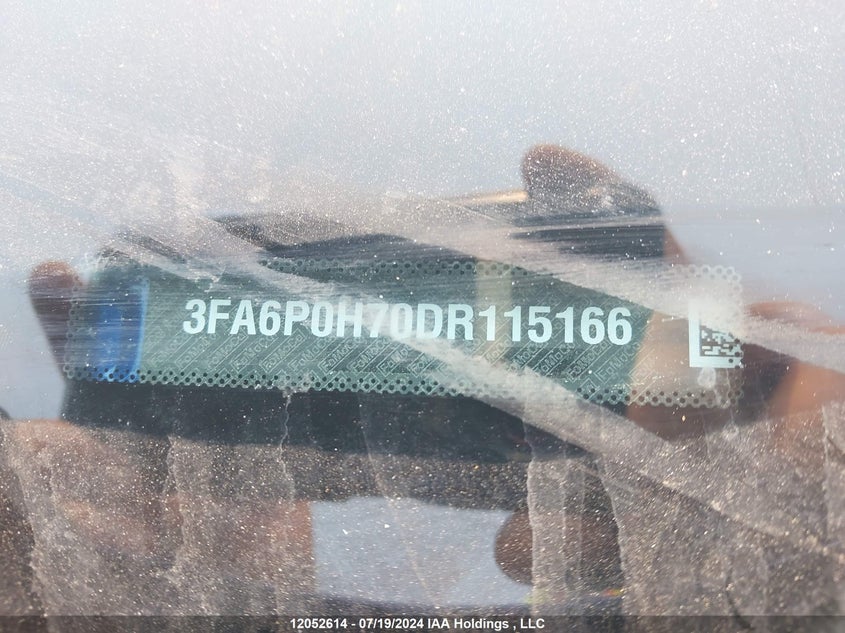 2013 Ford Fusion Se VIN: 3FA6P0H70DR115166 Lot: 12052614