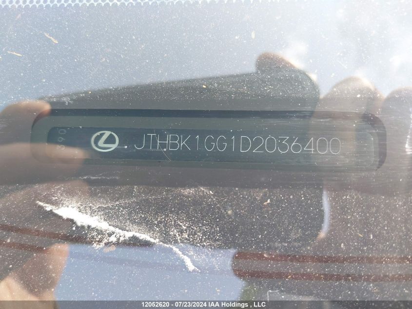 2013 Lexus Es 350 350 VIN: JTHBK1GG1D2036400 Lot: 12052620