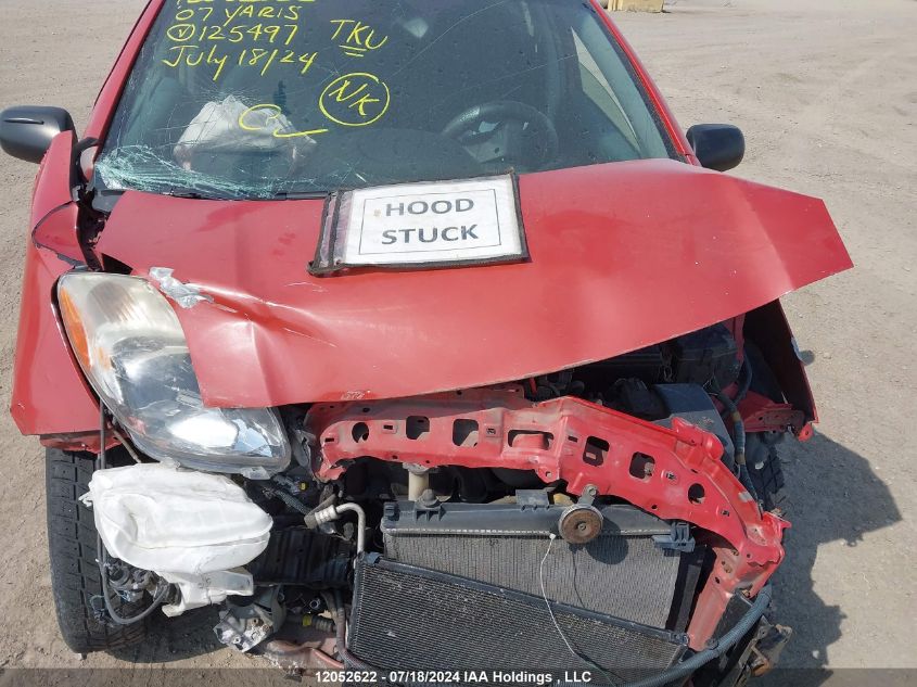 2007 Toyota Yaris VIN: JTDKT923X75125497 Lot: 12052622