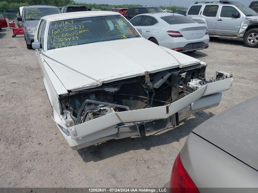 1990 Cadillac Brougham VIN: 1G6DW5175LR728439 Lot: 12052631