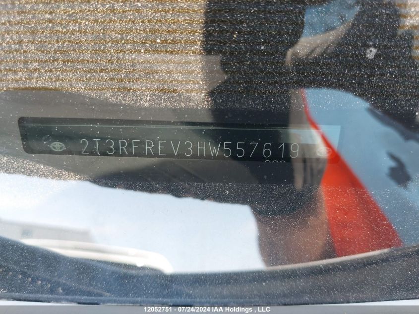 2017 Toyota Rav4 Xle VIN: 2T3RFREV3HW557619 Lot: 12052751