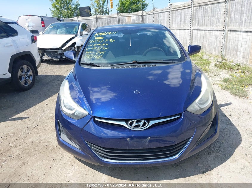 2014 Hyundai Elantra VIN: 5NPDH4AEXEH493174 Lot: 12052790