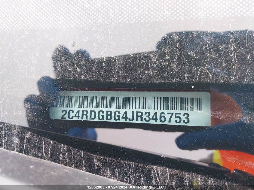 2018 Dodge Grand Caravan Se VIN: 2C4RDGBG4JR346753 Lot: 12052803