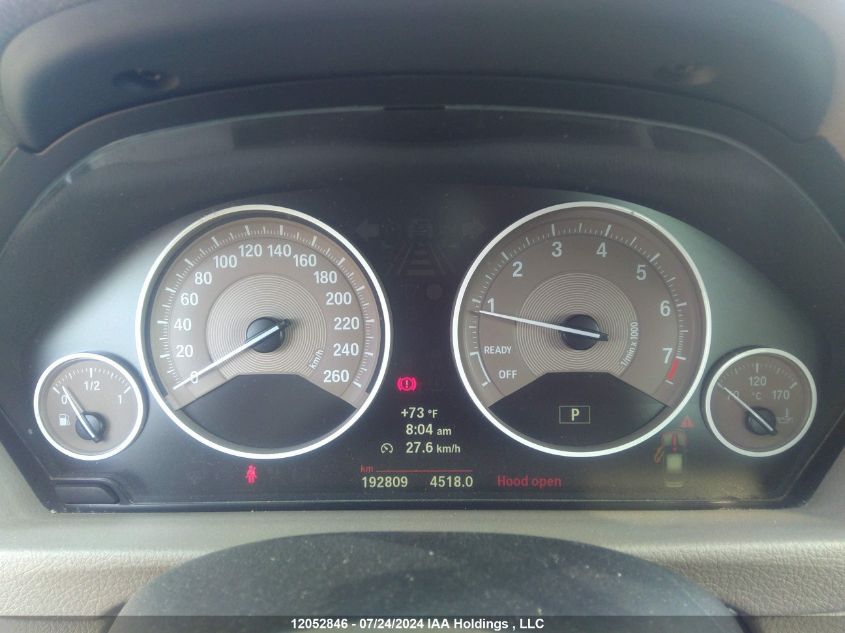 2013 BMW 3 Series VIN: WBA3B3C53DF535467 Lot: 12052846