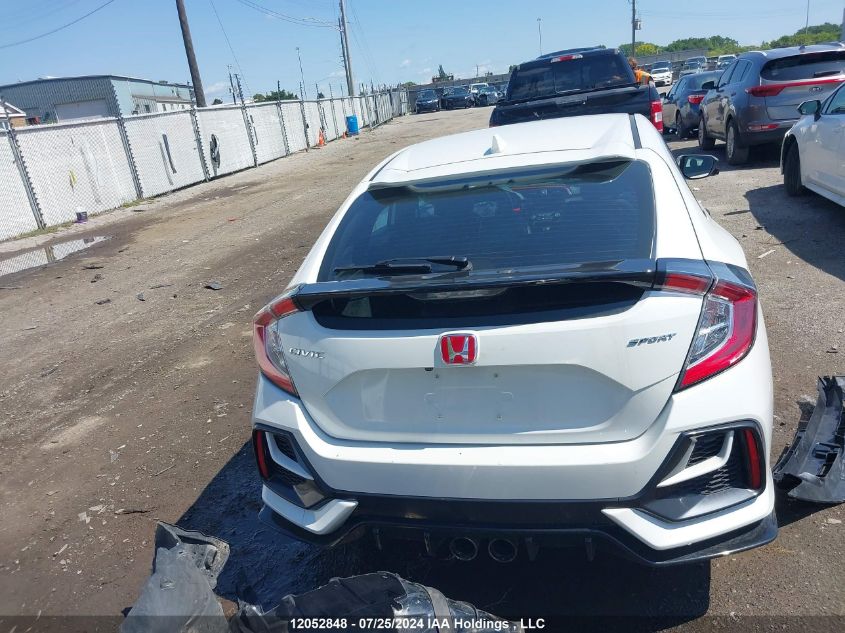 2020 Honda Civic Sport VIN: SHHFK7H43LU302844 Lot: 12052848