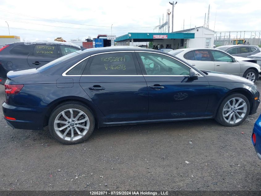 2018 Audi A4 VIN: WAUBNAF45JA162693 Lot: 12052871